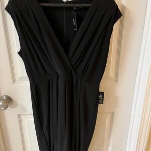 Express Elegant Black Midi Dress